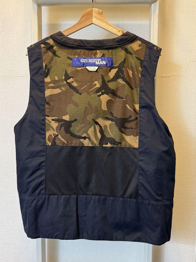 JUNYAWATANABE MAN Linen Wool Check Vest