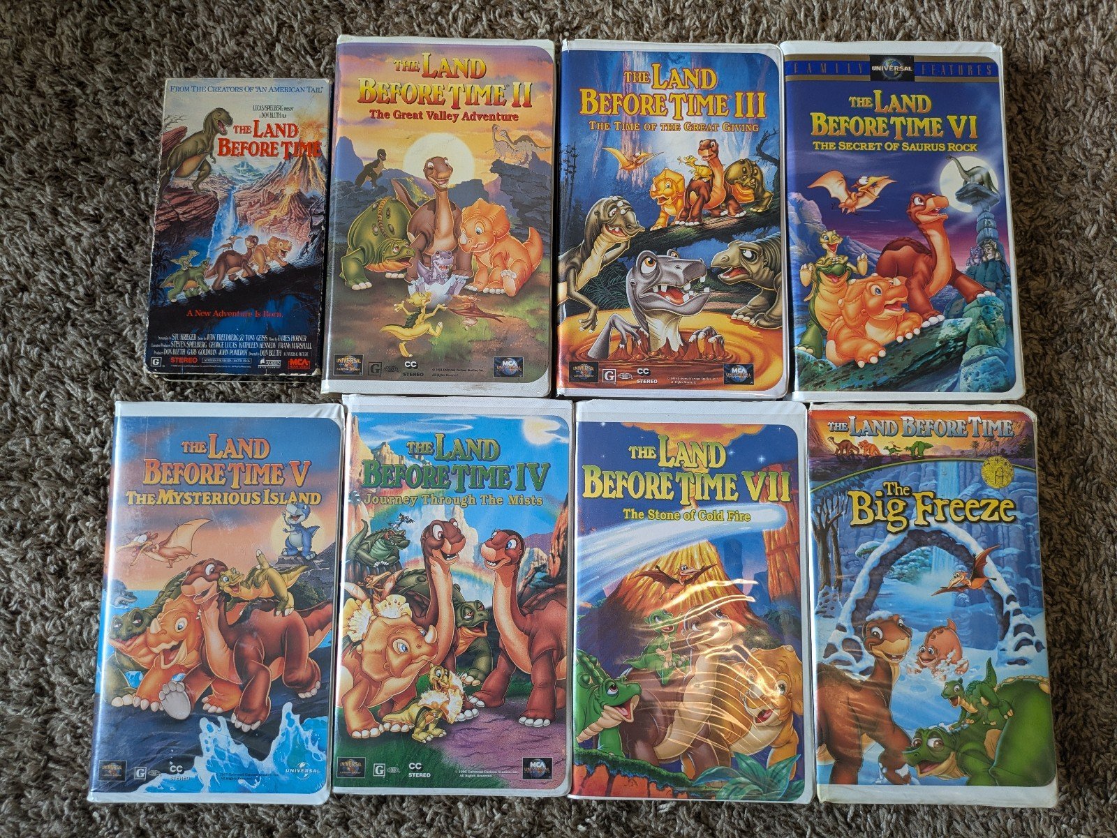 Land Before Time VHS Lot 1-8