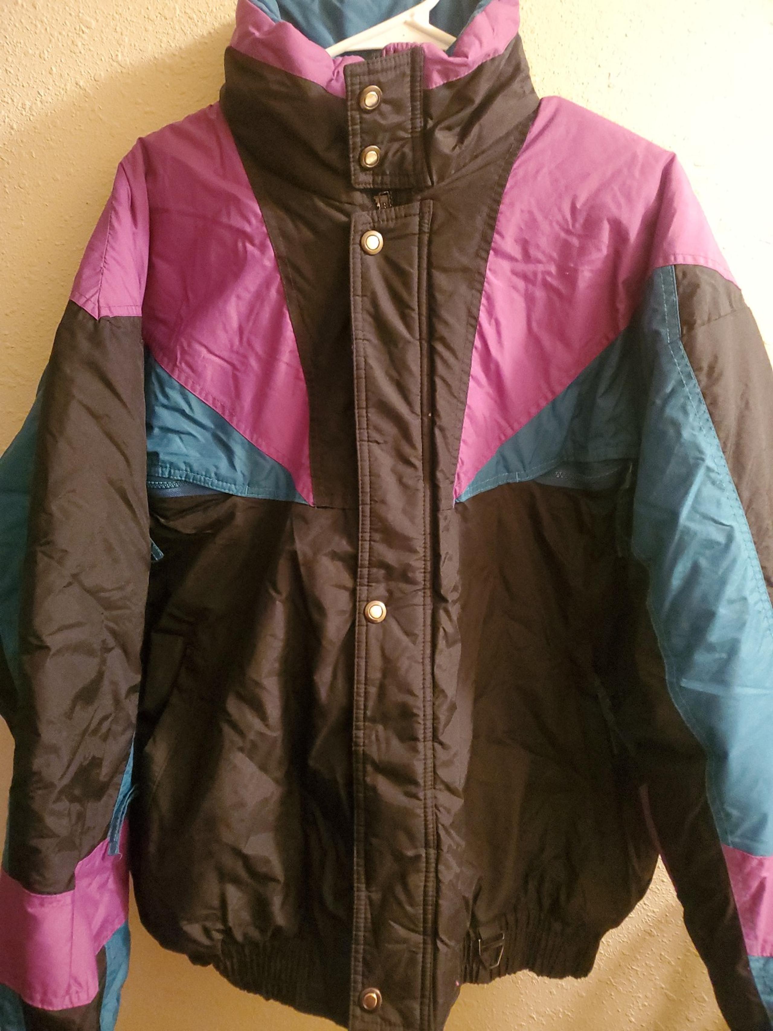 Vintage St. John's Bay Colorblock Ski Jacket Mens Sz Large