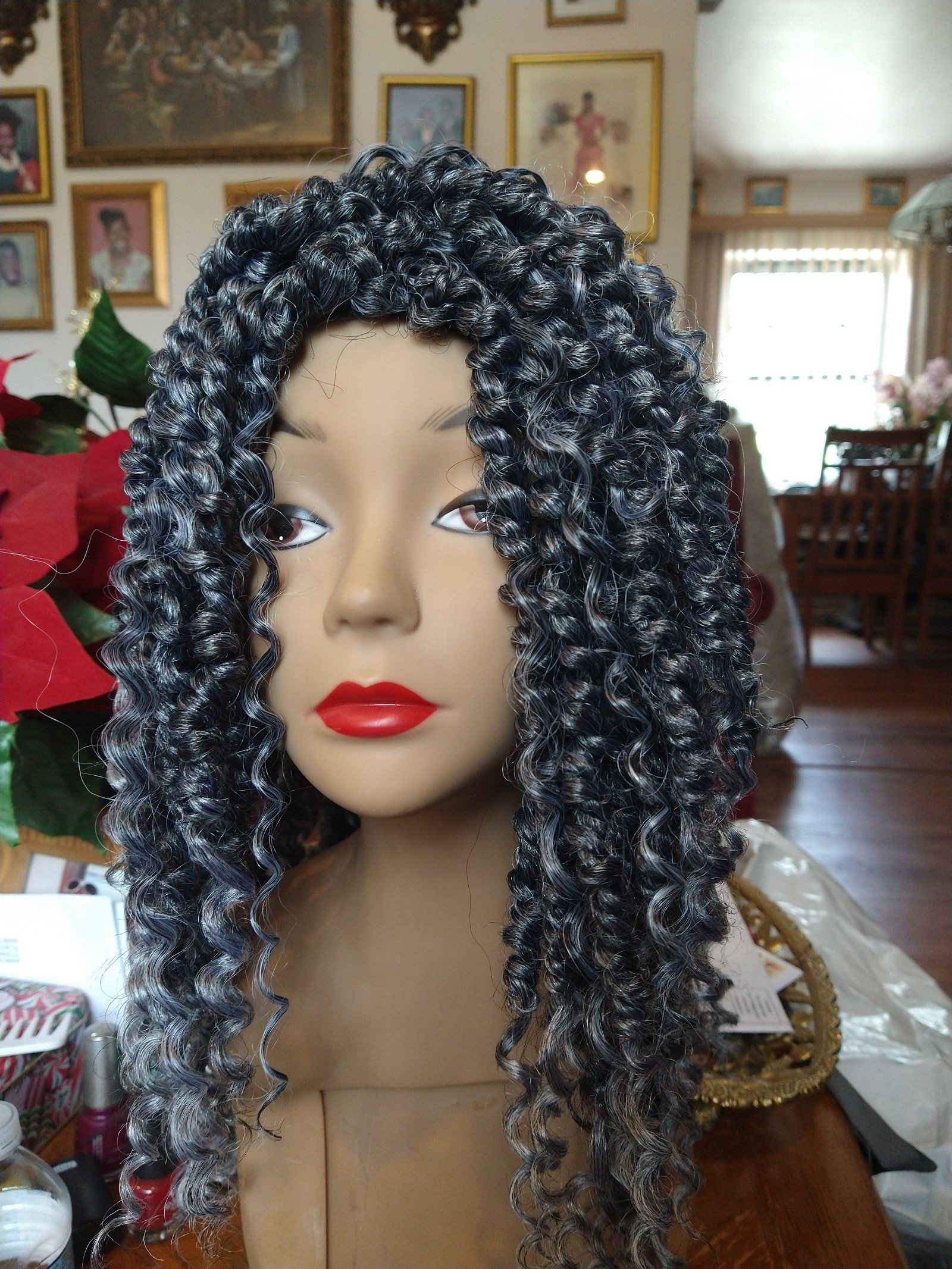 Gray Crochet timeless Wig