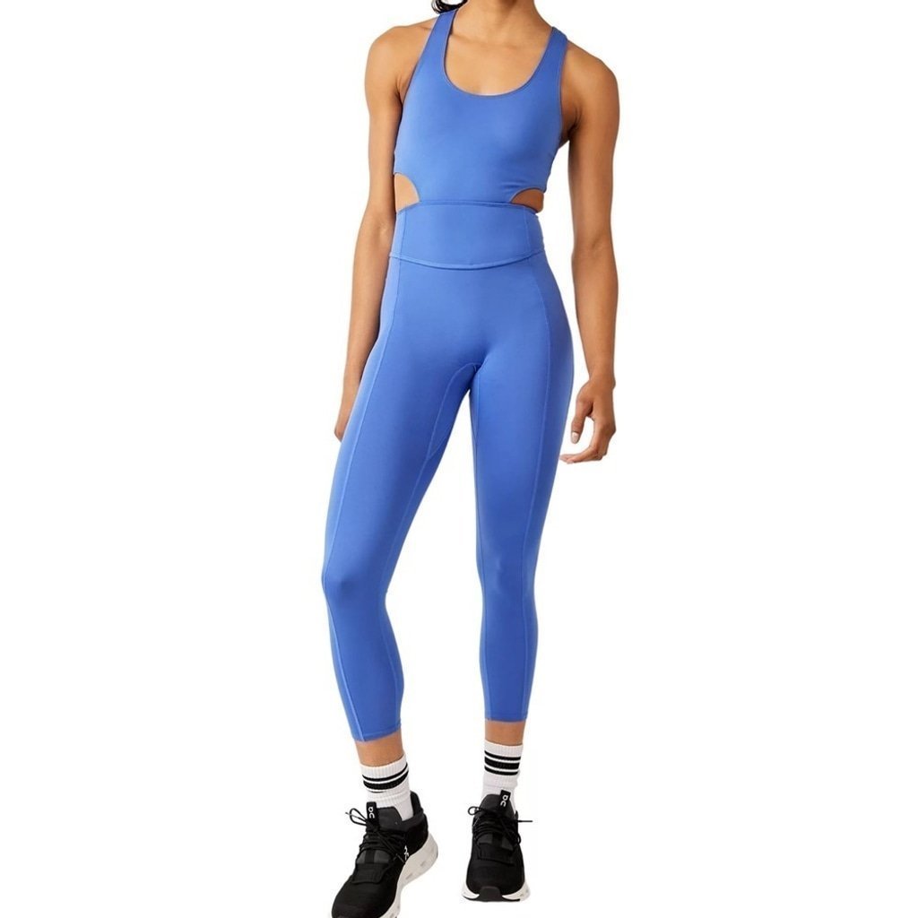 Free People Movement Sz Small Blue Women's Back It Up Onesie New