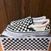 US-designed 26.5cm Vans skate slip-on checkerboard shoes.