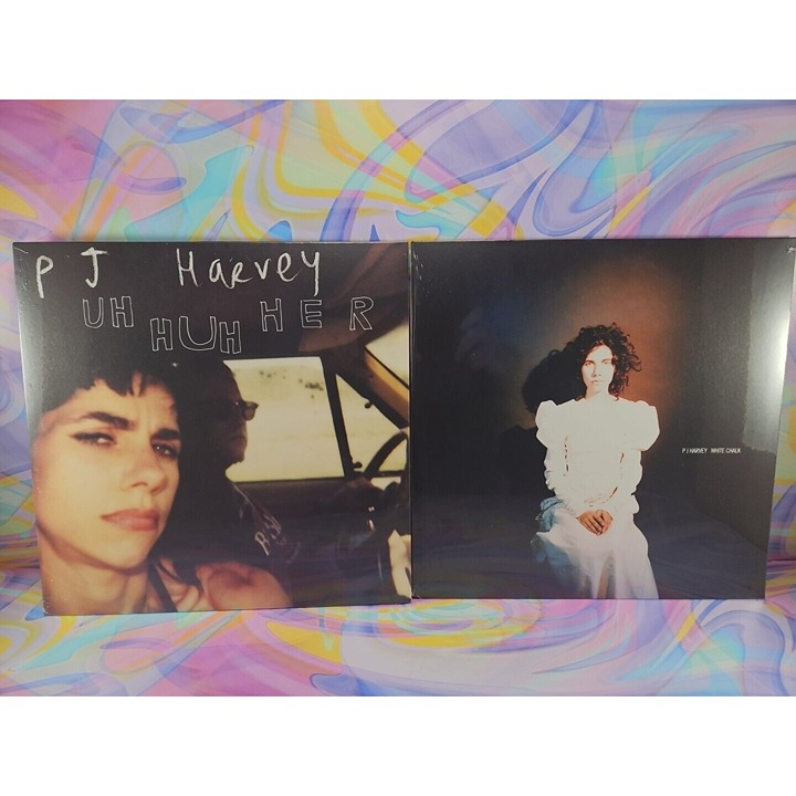 Lot of 2 PJ Harvey Records: Uh Huh Her, White Chalk