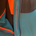 Mizuno Pro Collection Warmalite Teal Black Orange Jacket 1/4 Zip Mens Large