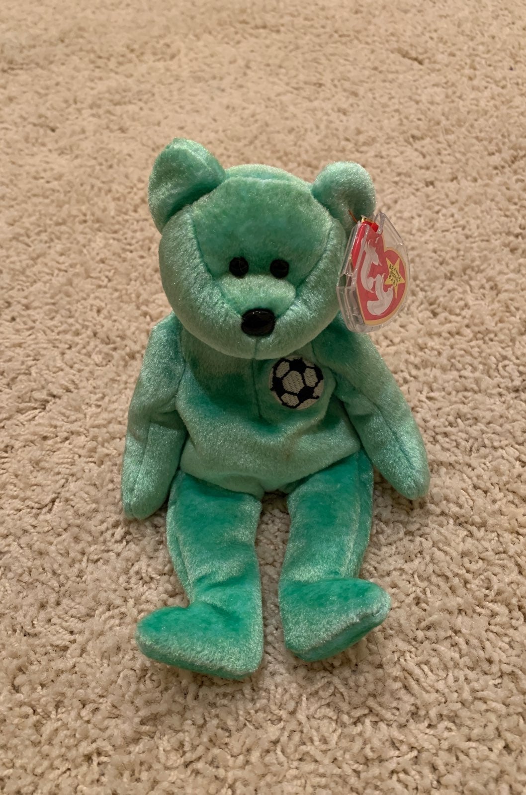 Ty Beanie Babies Kicks Soccer Bear 1999