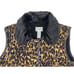 Chico's Travelers Women's Animal Print Vest Size 0 Leopard Removable Collar EUC