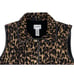 Chico's Travelers Women's Animal Print Vest Size 0 Leopard Removable Collar EUC
