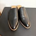 NWT Crown Vintage Black Heeled Mules