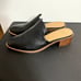 NWT Crown Vintage Black Heeled Mules
