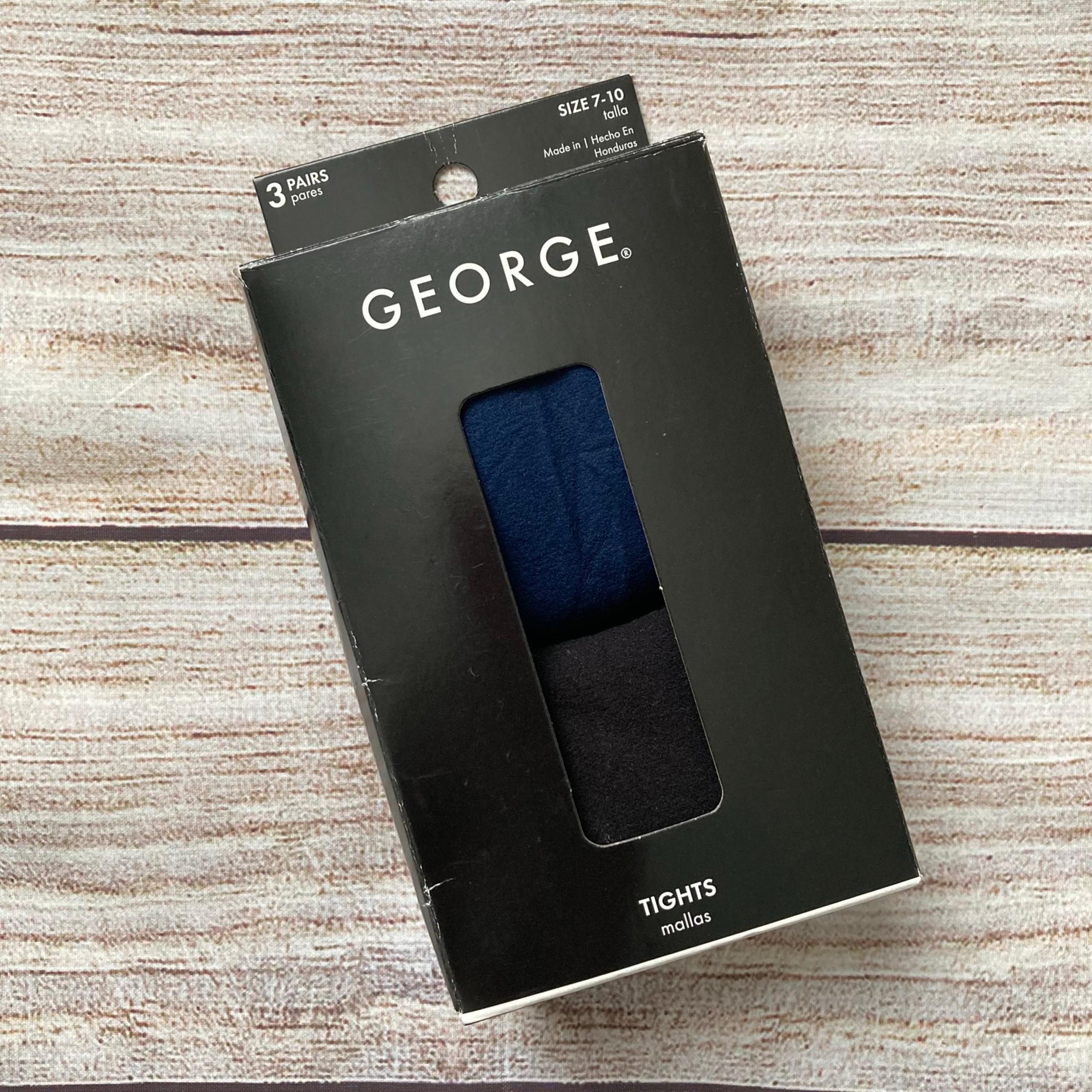 George Girls Tights NIB Size 7-10