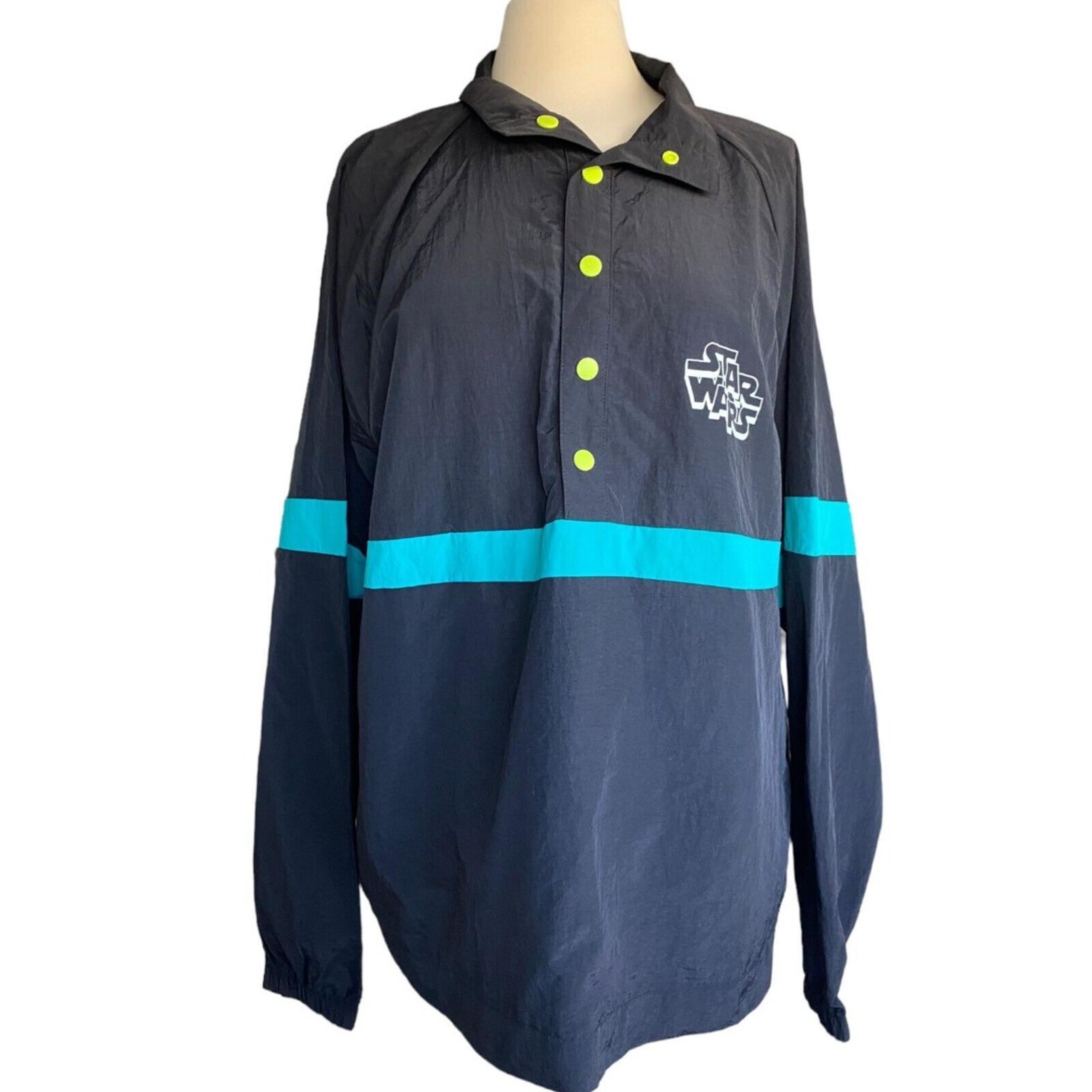 Disney Parks Star Wars Rebel Leader Windbreaker Pullover Jacket Size XL NEW