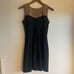 Vintage 80s Genuine Leather Cheetah Print Cocktail Dress