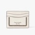 Kate Spade Morgan Crystal Inlay Card Holder Case Wallet Parchment