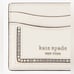 Kate Spade Morgan Crystal Inlay Card Holder Case Wallet Parchment