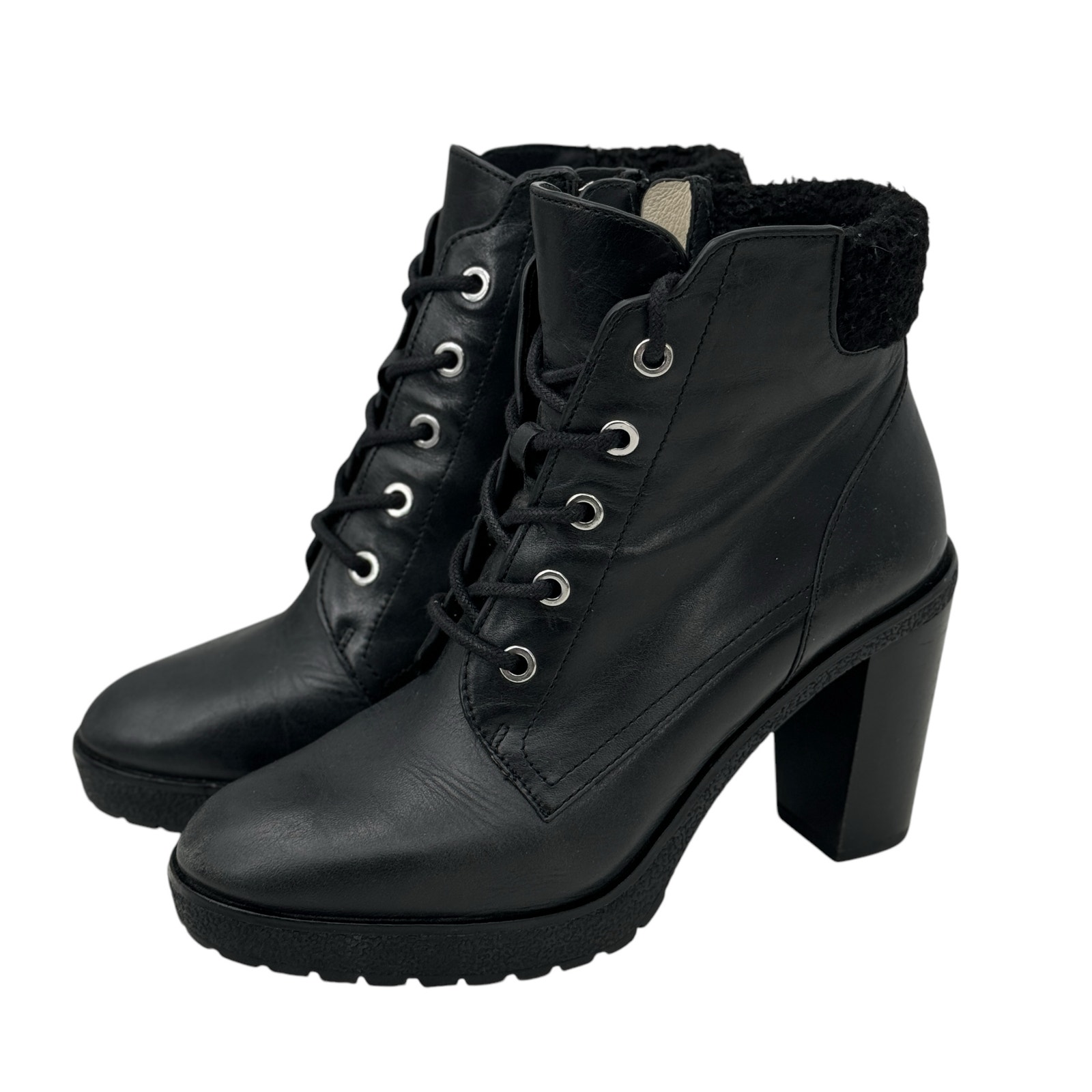 Michael Kors Kim Combat Boot Women's SZ 6 Black Edgy Utility Everyday Versatile