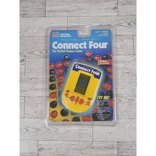 Vintage Connect Four Electronic Handheld Game 1995 Milton Bradley Yellow NEW
