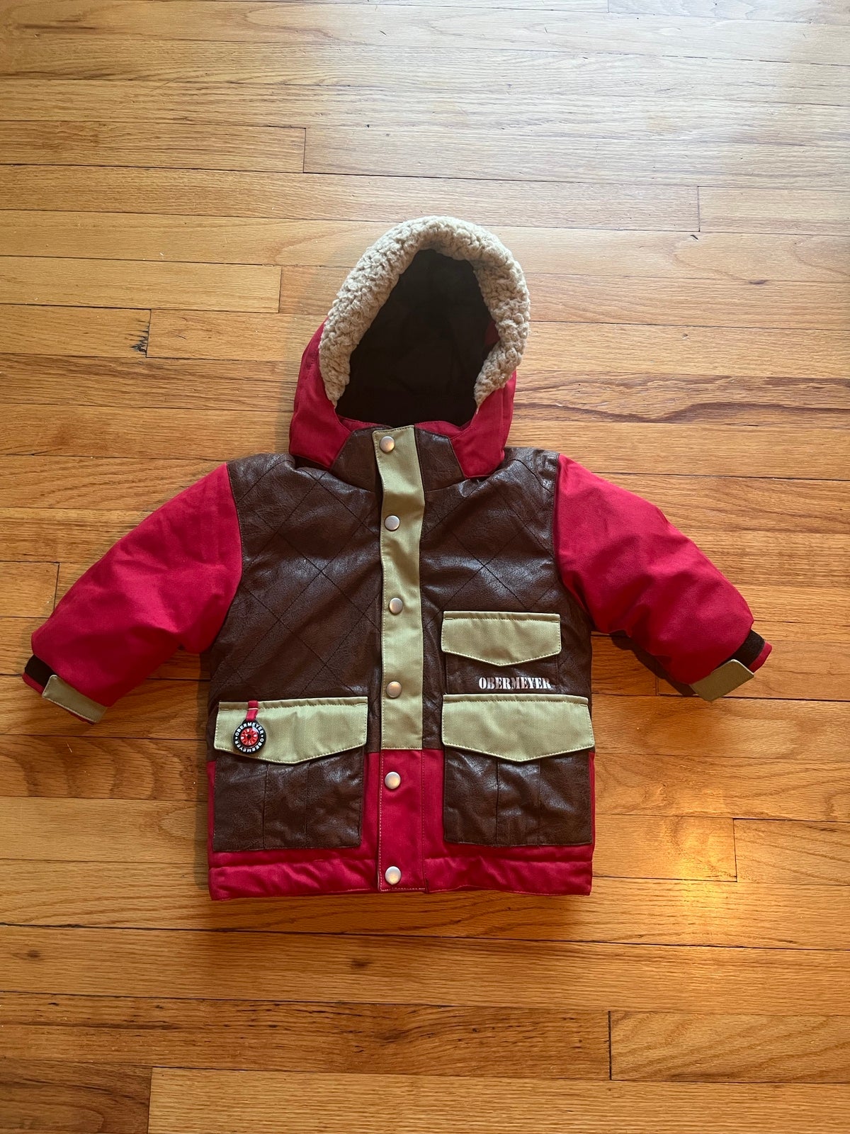 Obermeyer snowboard ski winter jacket boys size 2T I grow extended system