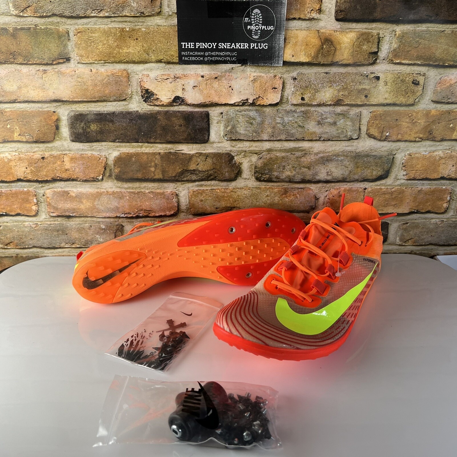 Mens 12.5 - Nike Zoom Victory 5 XC Cross Country Spikes Running Shoe Orange