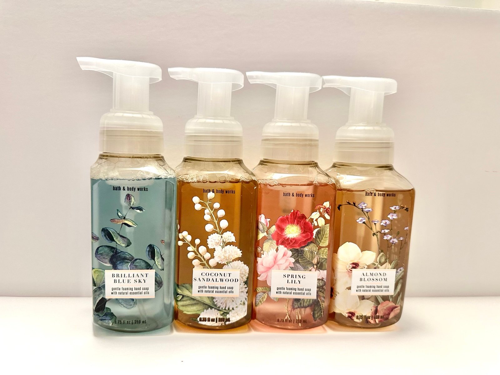 4 Bath and Body Works Foaming Hand Soap - 8.75oz ALMOND BLOSSOM SPRING LILY etc.