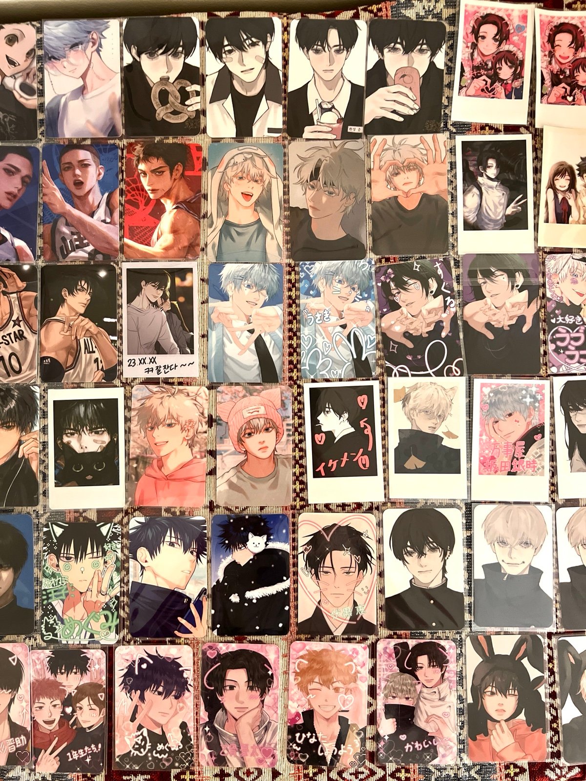 Anime jujutsu kaisen Haikyuu Slam Dunk Manga Photocards