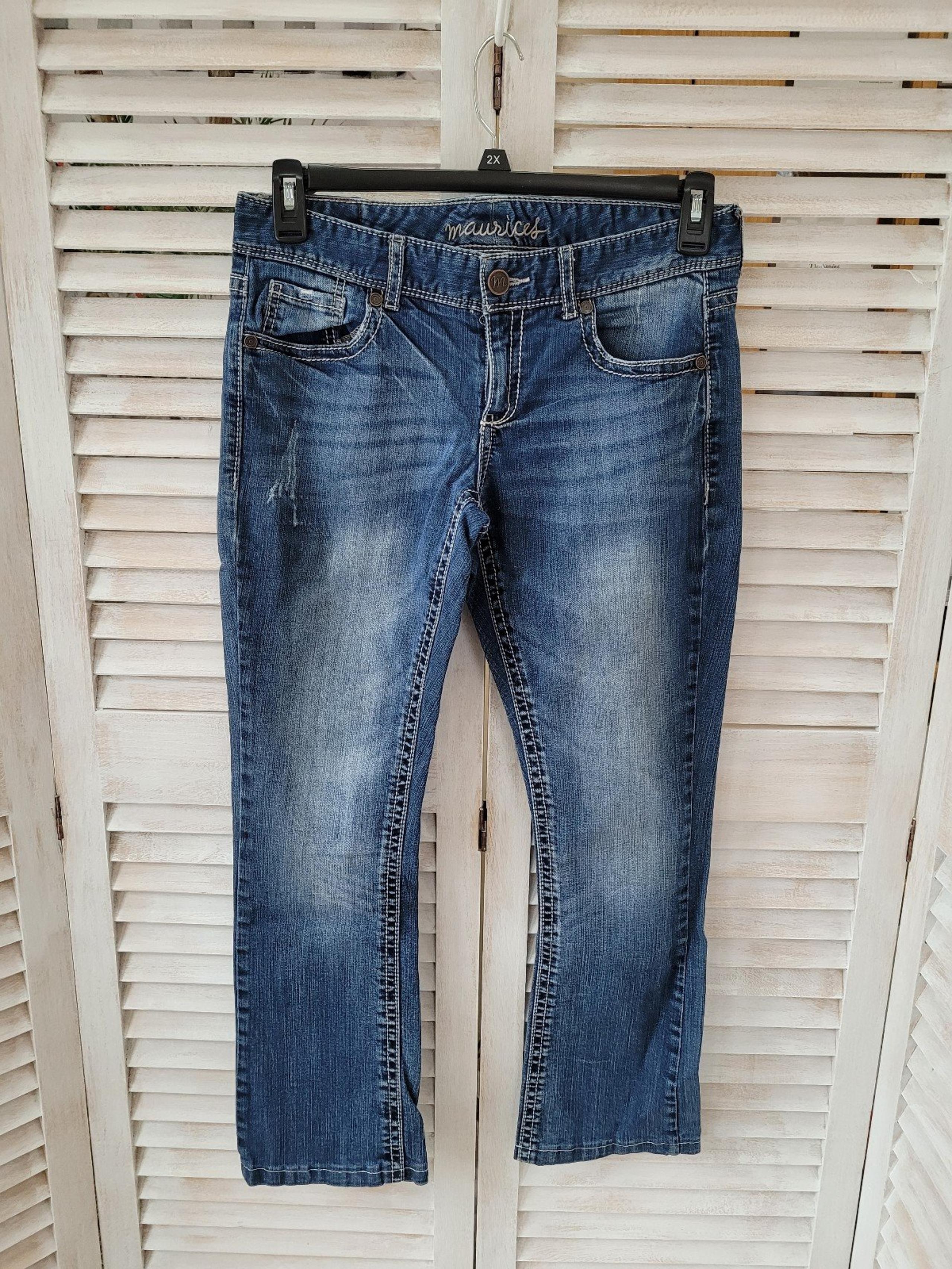Maurices Distressed Denim Jeans Size 7/8 S