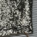 Alice + Olivia Sequin Top Silver Sarita Short Sleeve Blouse Silver Zip Back S