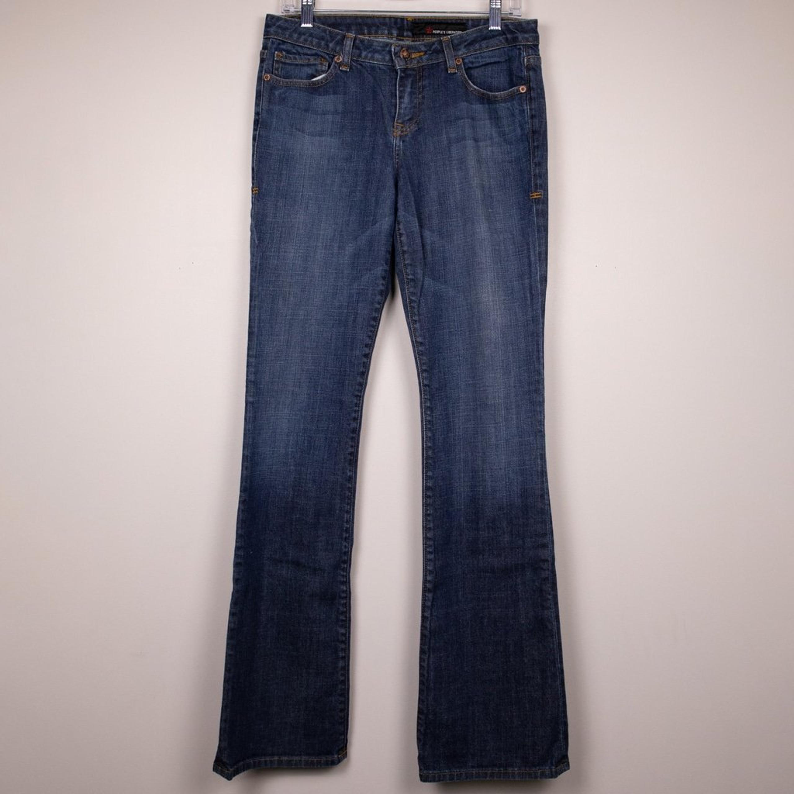 People's Liberation Tanya boot cut dark wash jeans-29