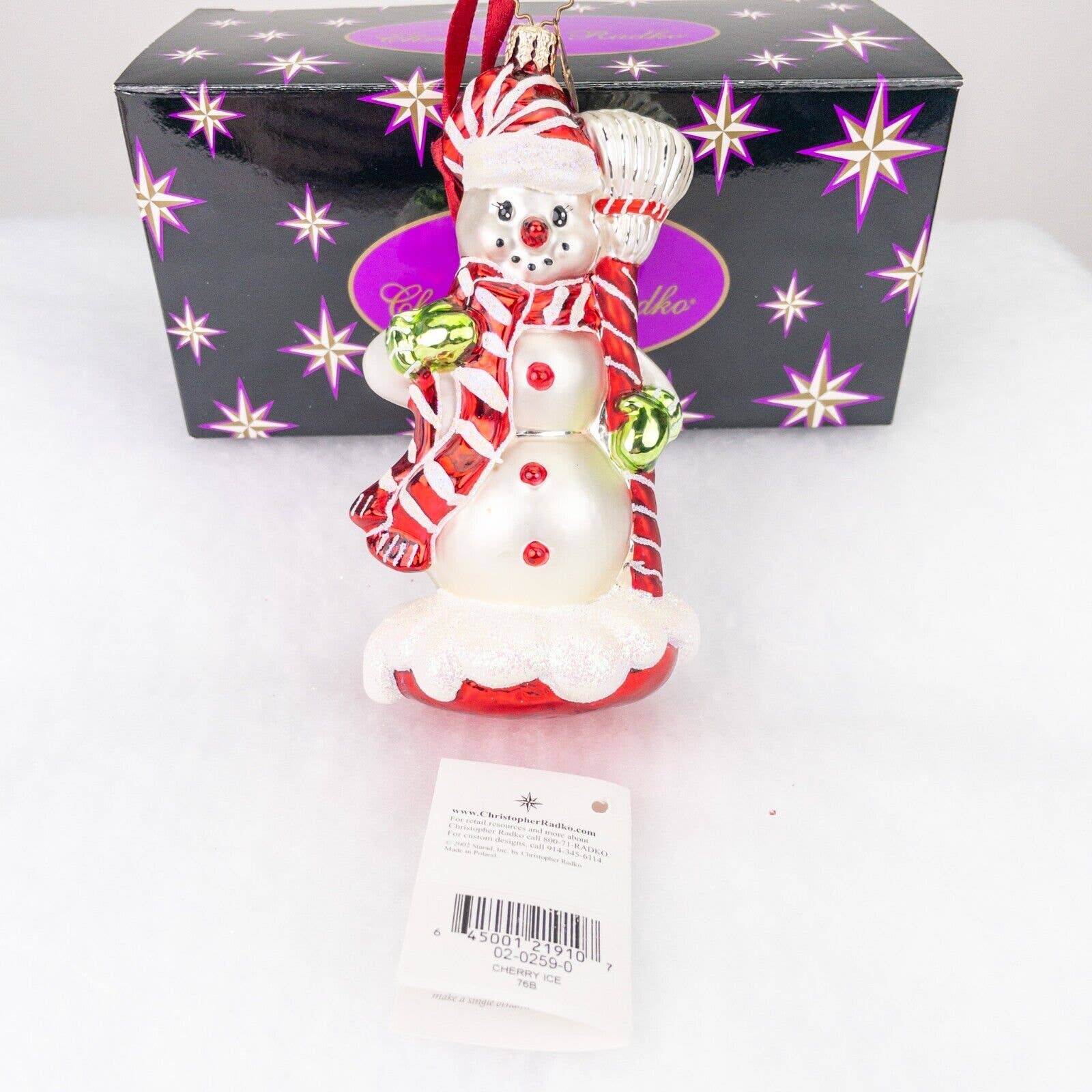Christopher Radko Cherry Ice Christmas Ornament