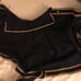 Navy blue and gold Lolita dress with cape