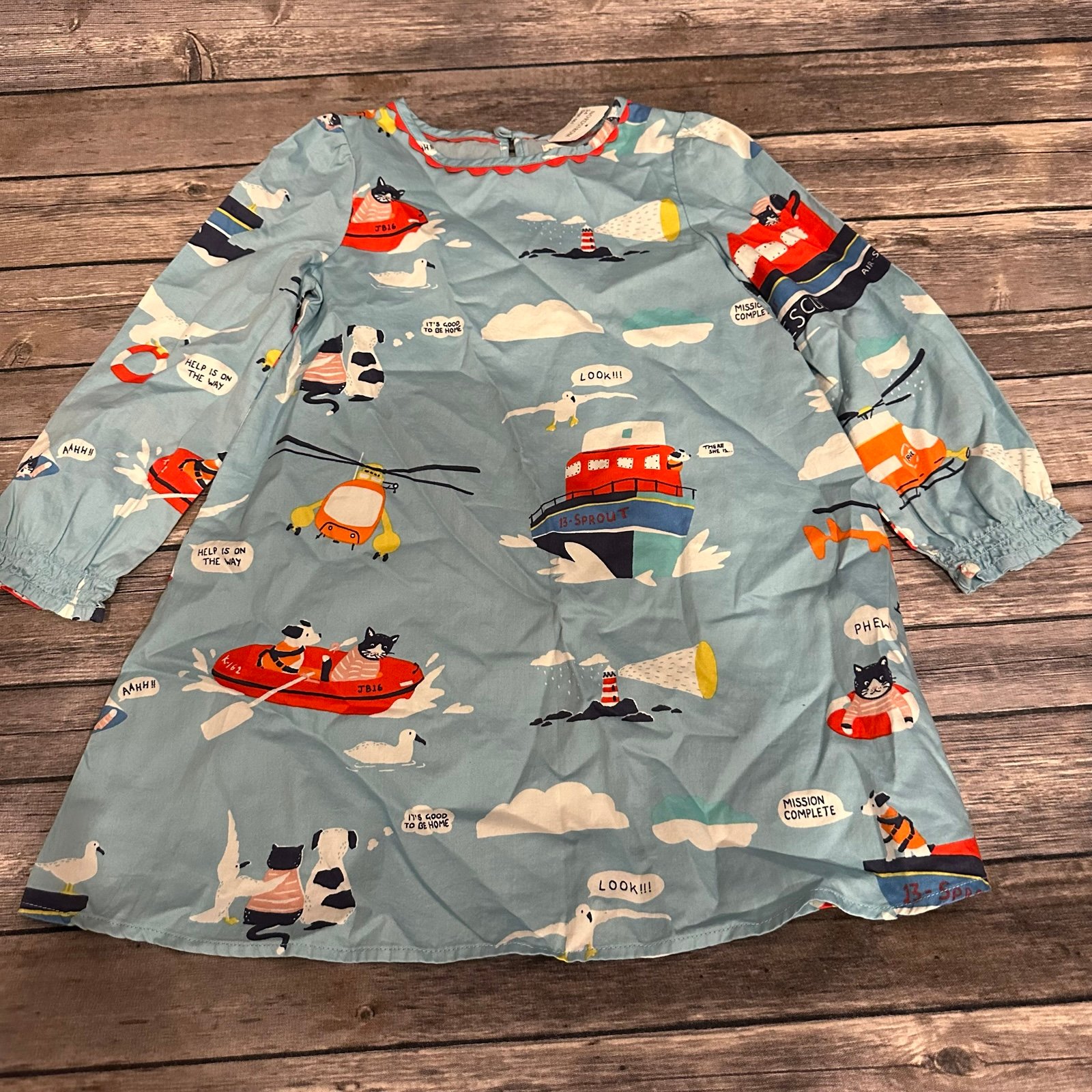 Mini boden rescue dress nwt 3/4