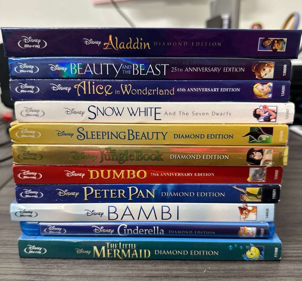 Disney Diamond Edition blu ray lot
