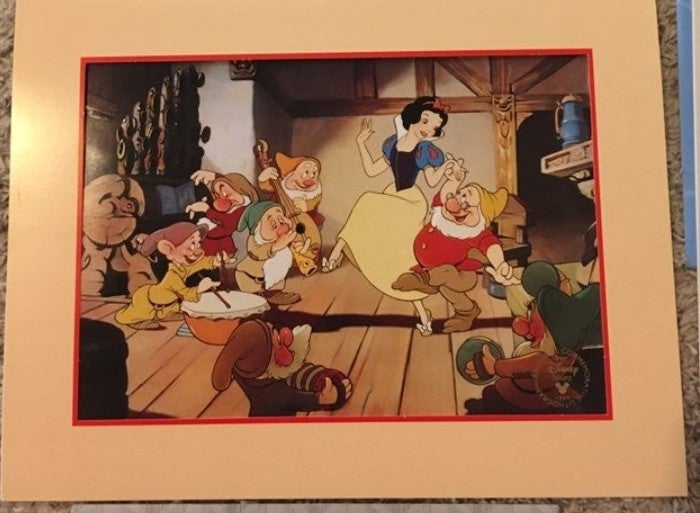 1994 Commemorative Disney Snow White and the Seven Dwarfs Lithograph