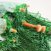Mint Lace w/ Green Beads Tassel Fringer Parasol