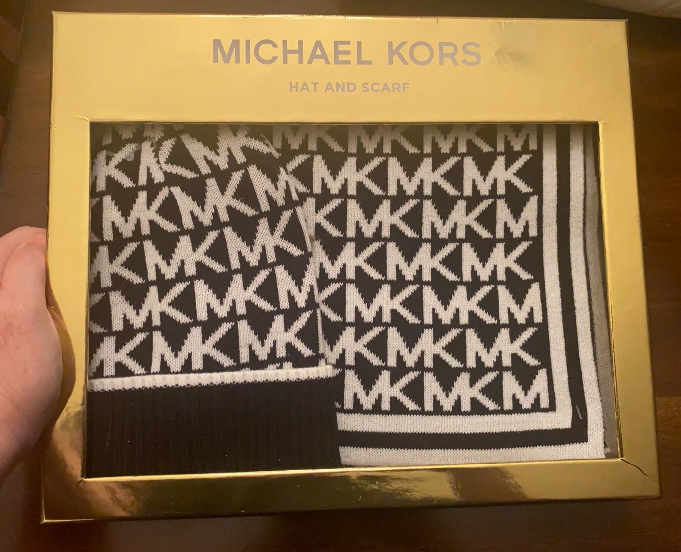NWT Michael Kors Hat and Scarf Set