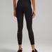 Lululemon Size 6 Black Wunder Train High-Rise Tight 25 Length, NWT, 98