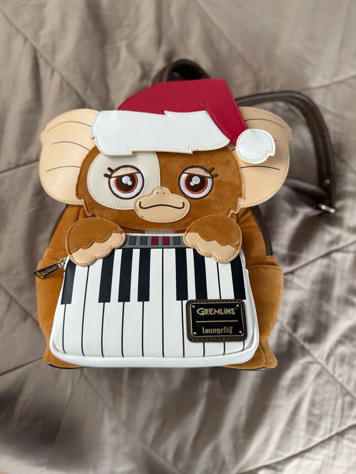 Lounged Gremlins Gizmo Christmas Santa Cosplay Backpack
