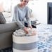 3pc EXTRA Large Blanket Basket for Nursery or Living Room - Woven Cotton Rope La