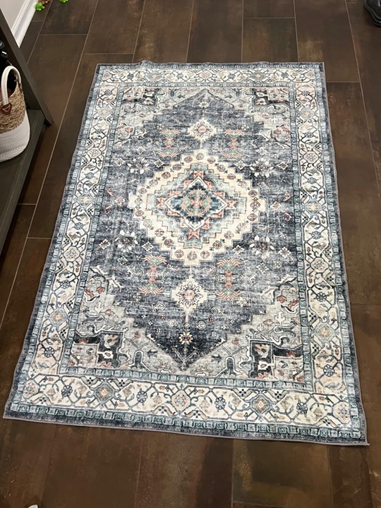 Area Rugs for Living Room Bedroom, Machine Washable 5x7 Vintage Rugs