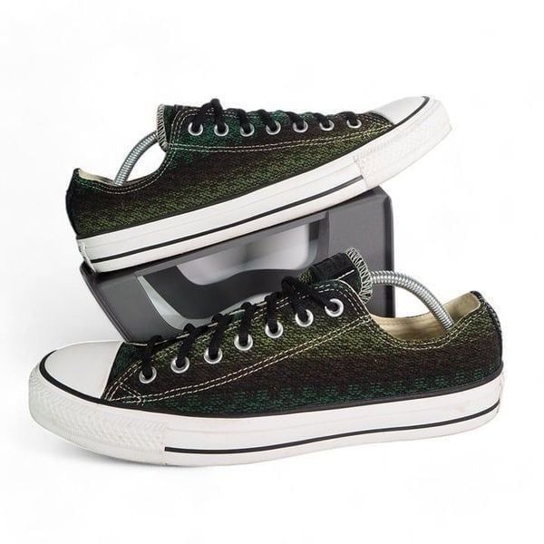 Converse Chuck Taylor All Star Low Weave Sneakers Green / Brown 147995F Men's 11