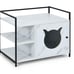 Enclosure Hidden Litter Furniture Cabinet with 2-Tier Storage Shelf L4