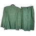 Vintage 80s Chad Stevens Green Womens Blazer & Skirt Set Size 10 USA 7787