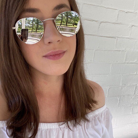 Brooklyn Sunglasses || Silver Mirror Round