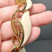 Trifari Cream White Enamel Necklace Vintage Collar Choker Twisted Gold Tone 18
