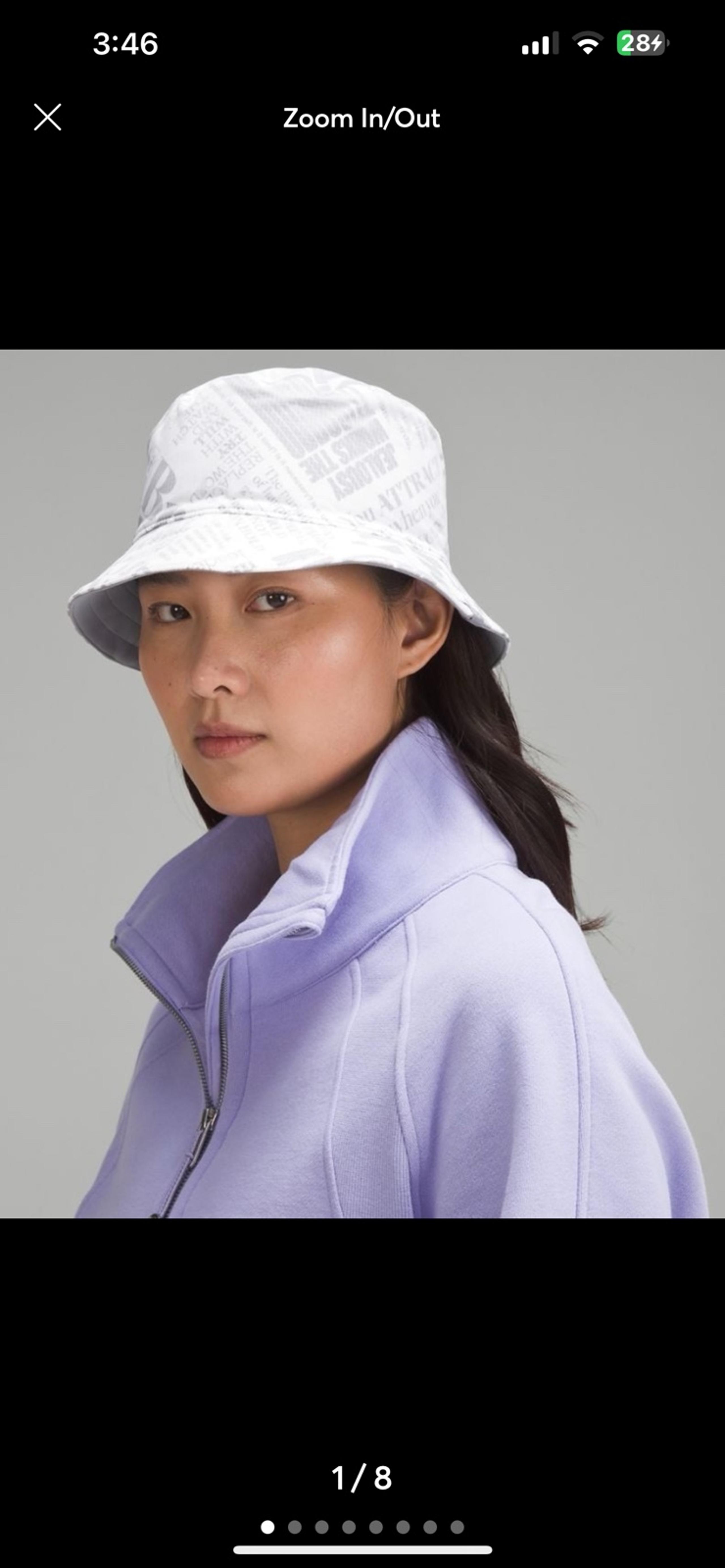 lululemon Both Ways Reversible Bucket Hat Manifesto Print M/LBrand New