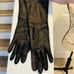 Vintage Parisian Women’s 1940’s Elbow Length Gloves Size 6 Black Kidskin France
