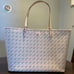 NWT Tory Burch Geo Logo Top Zip Tote Dusted Blush Light Pink