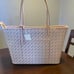 NWT Tory Burch Geo Logo Top Zip Tote Dusted Blush Light Pink