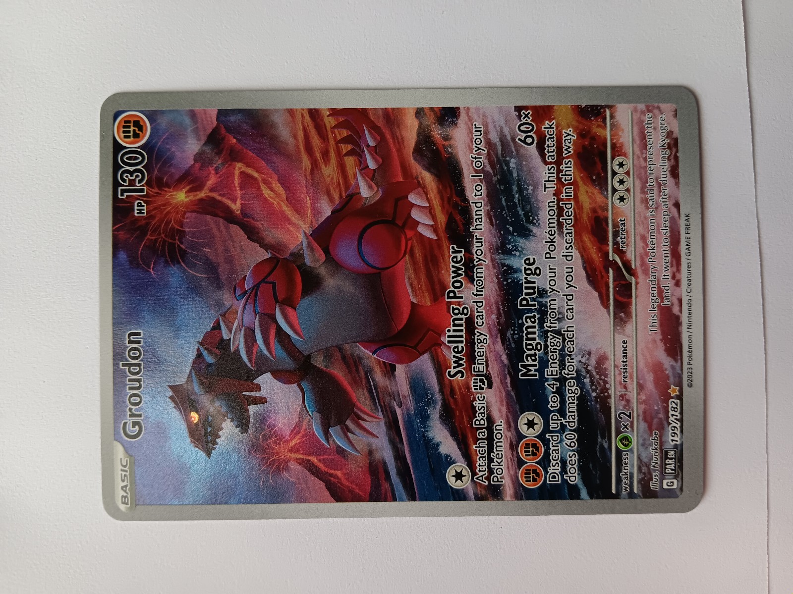 Pokemon Paradox Rift Groudon 199/182