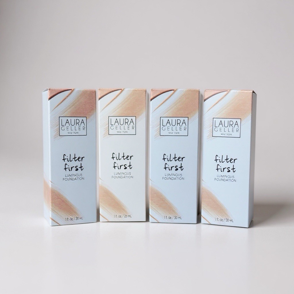 Laura Geller Filter First Luminous Foundation Cognac 1 fl oz 4 Pack Lot New