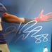 Framed poster signed by NFL New York Gia